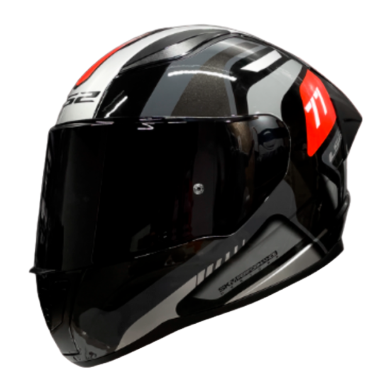 CASCO LS2 NS353 RAPID HYPERS NEGRO/GRIS