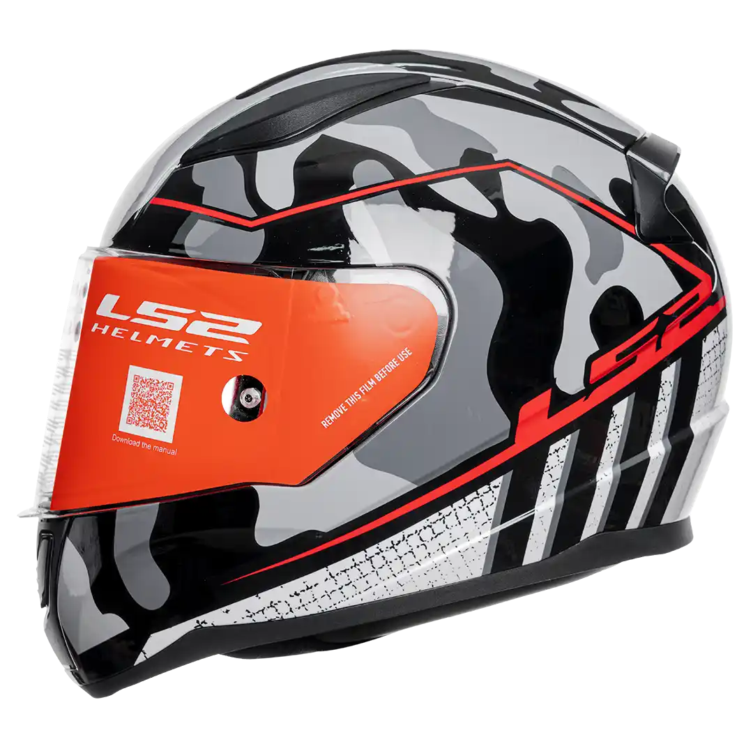 CASCO LS2 FF353 BRAVADO NEGRO/ROJO