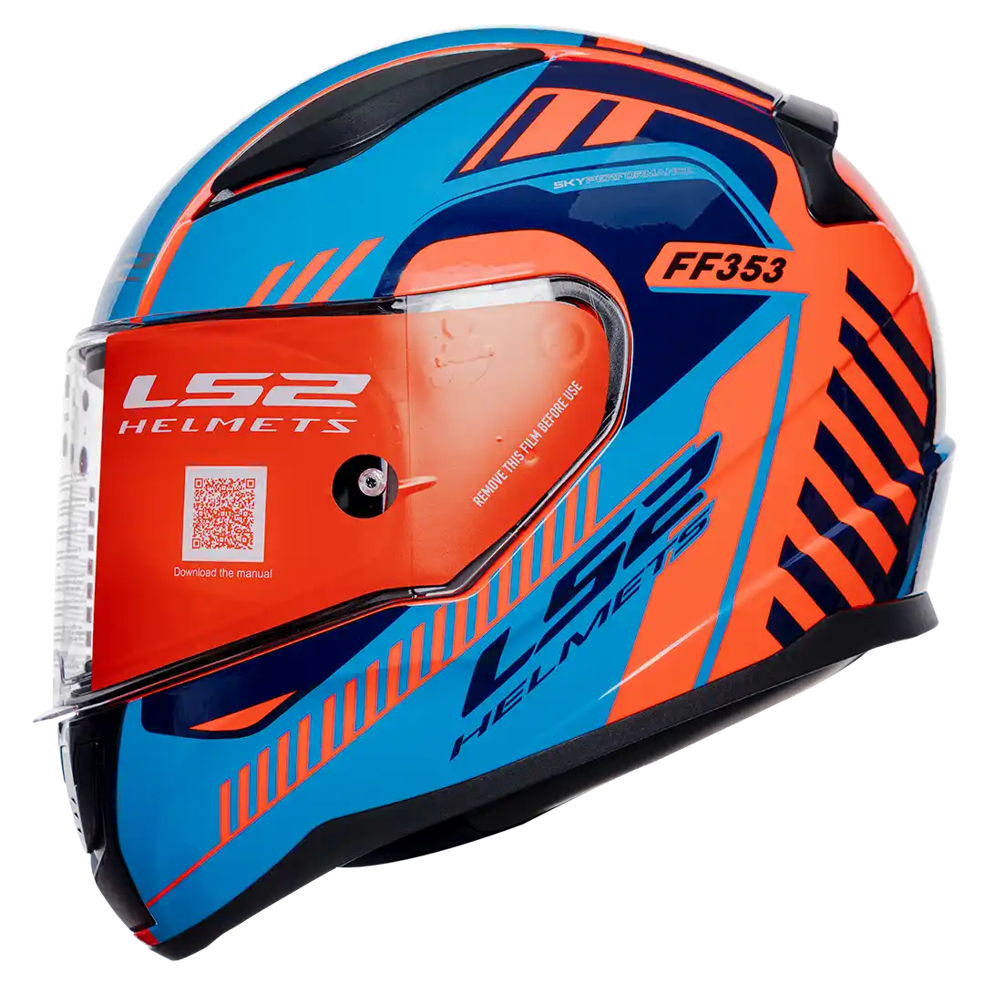 CASCO LS2 FF353 DESTRIP AZUL