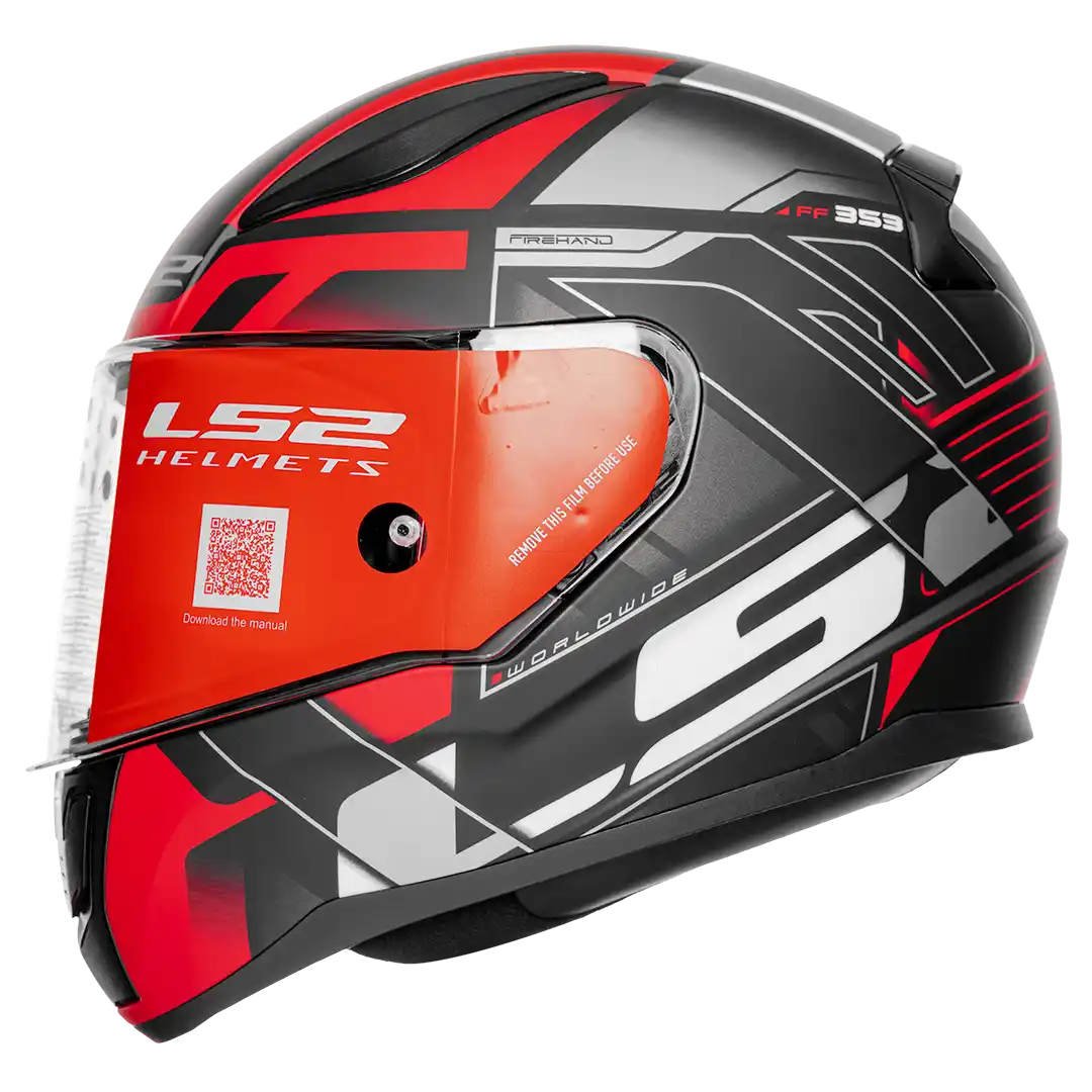 CASCO LS2 FF353 DEVIANT NEGRO MATE / ROJO