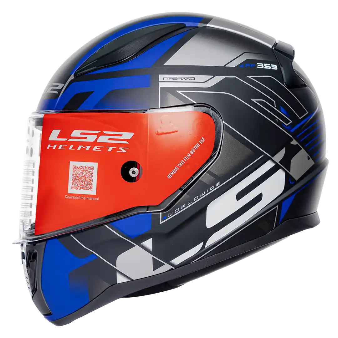 CASCO LS2 FF353 DEVIANT NEGRO MATE/AZUL