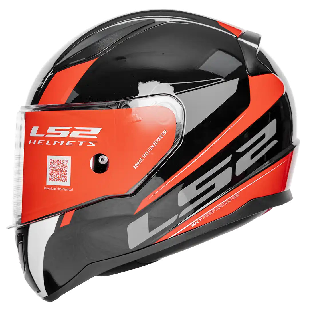 CASCO LS2 FF353 DRIVEWAY NEGRO/ROJO