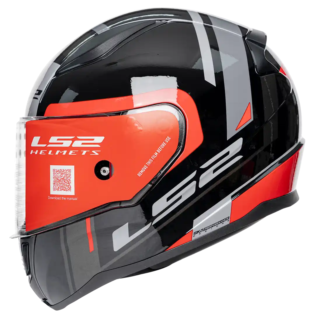 CASCO LS2 FF353 RAPID CHOS NEGRO/ROJO