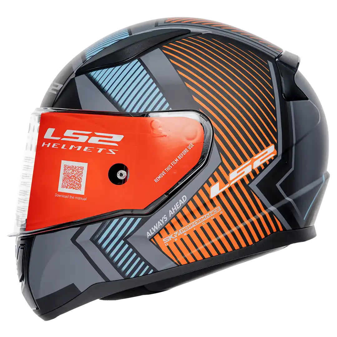 CASCO LS2 FF353 RAPID EXTRA GRIS MATE/NARANJA