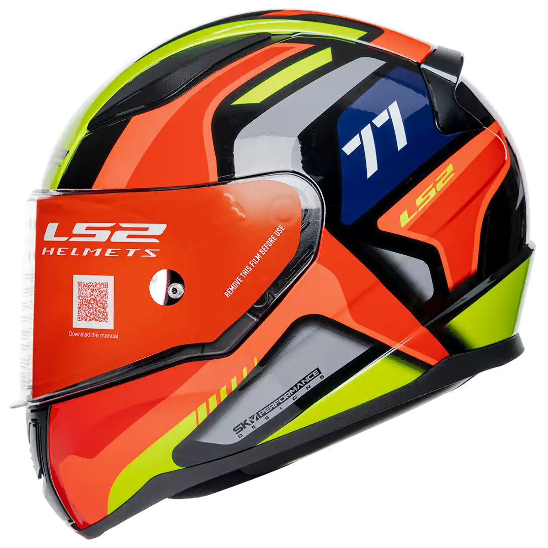 CASCO LS2 FF353 RAPID HYPERS NEGRO/NARANJA