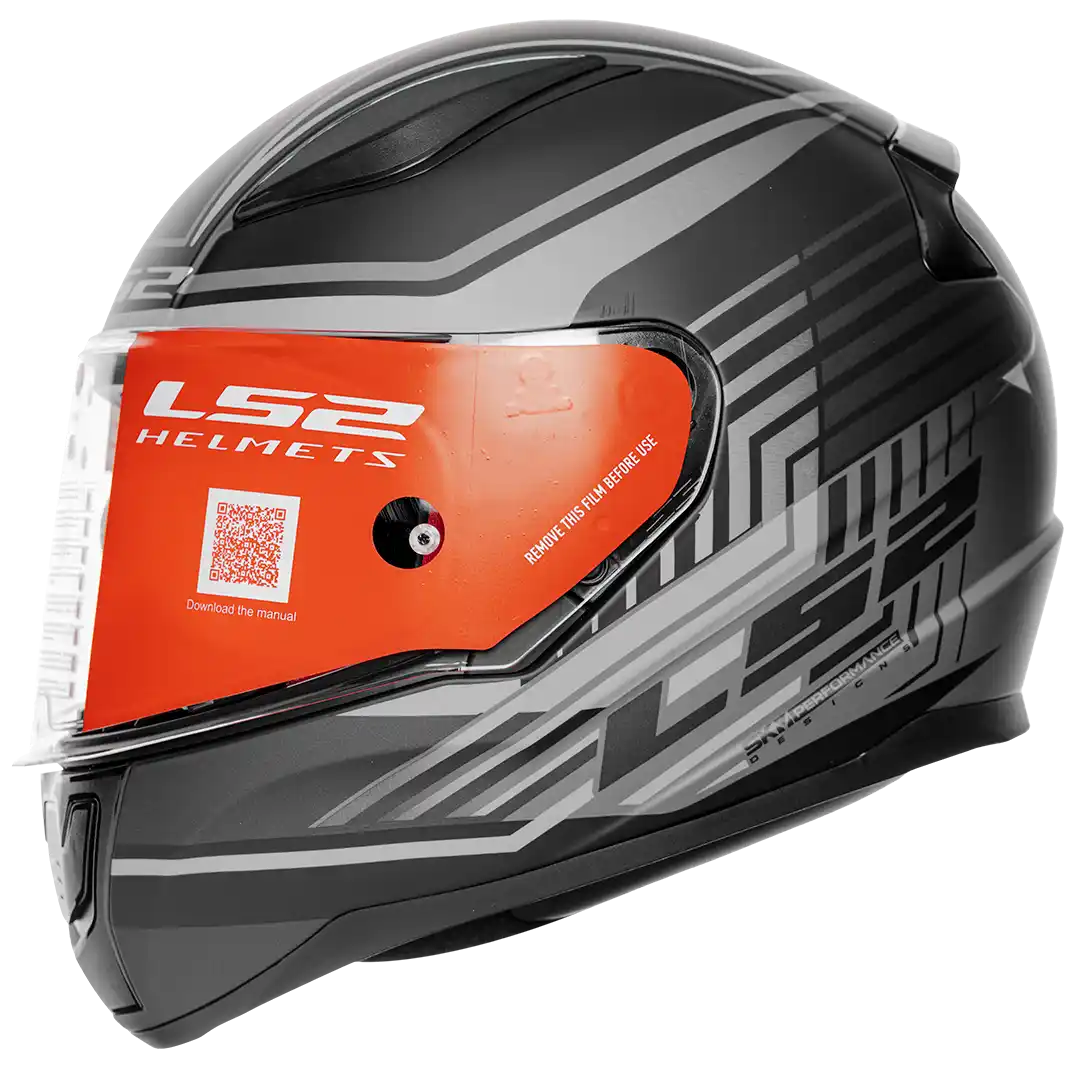 CASCO LS2 FF353 RAPID KRUISE NEGRO MATE/GRIS