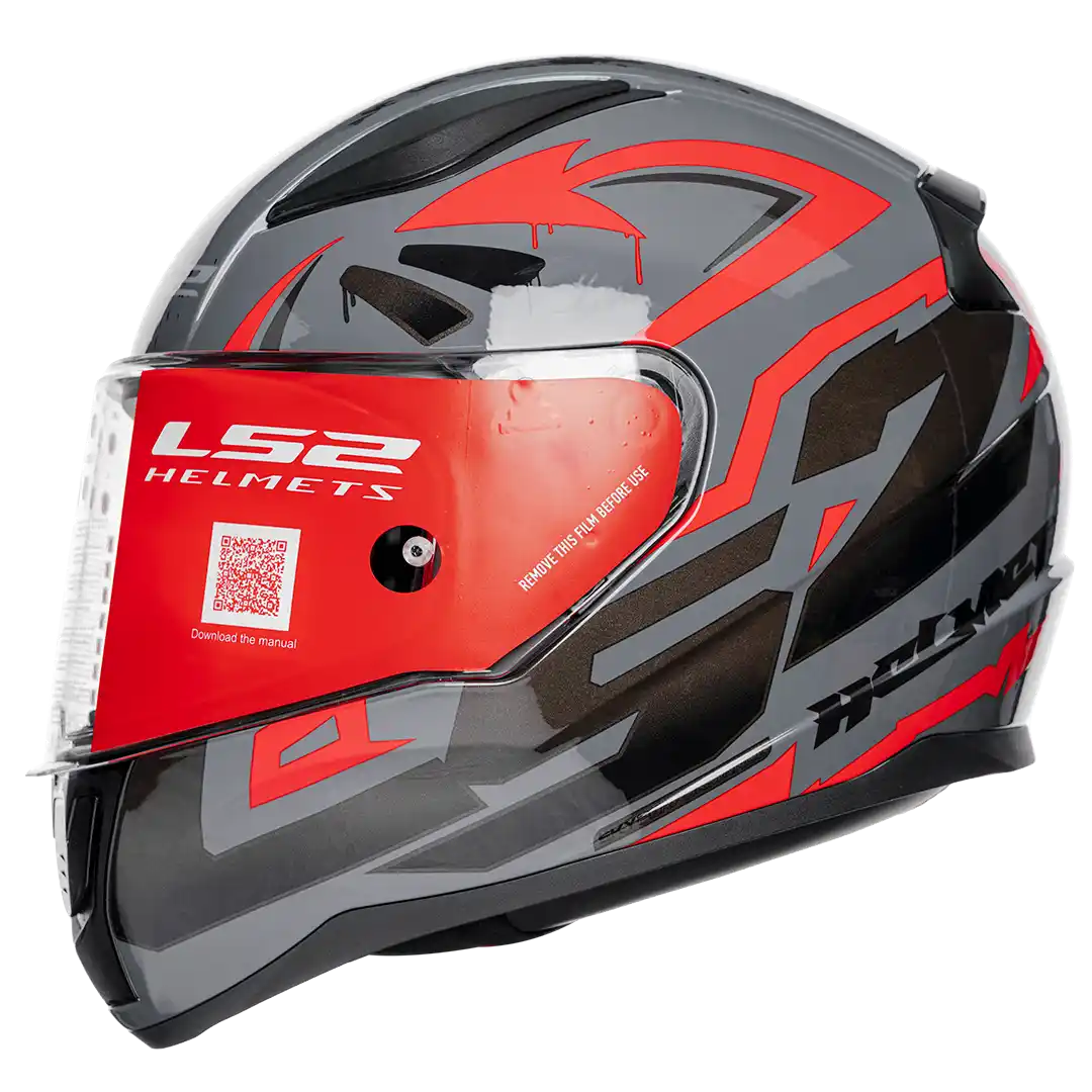 CASCO LS2 FF353 RAP-TAGLINE TITANIO/NEGRO