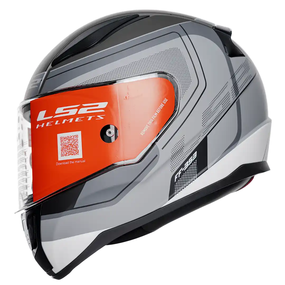 CASCO LS2 FF353 SLIDE GRIS MATE/NEGRO