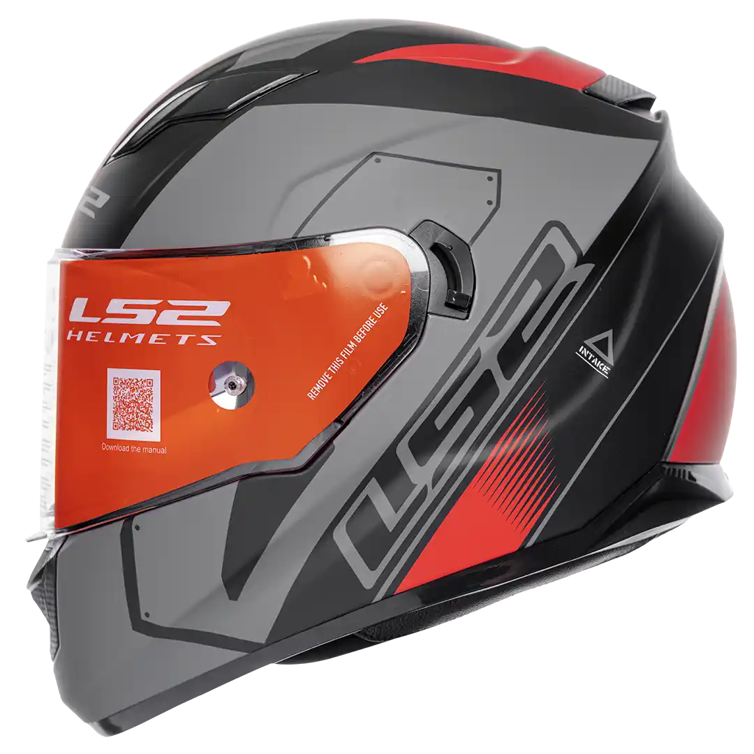 CASCO LS2 FF320 STASH NEGRO MATE/ROJO