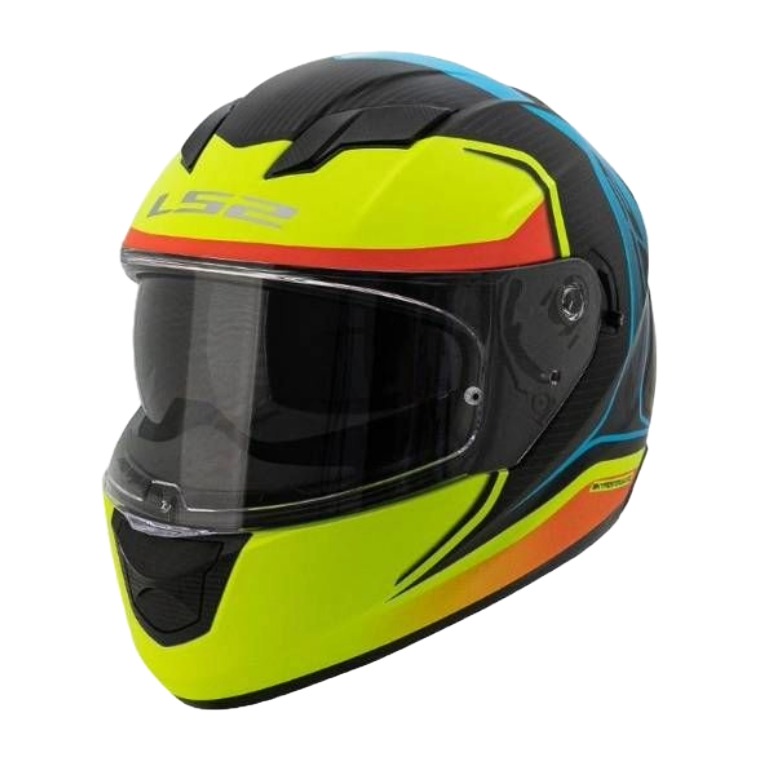 CASCO LS2 FF320 FLAUX NEGRO/NEON/AMARILLO