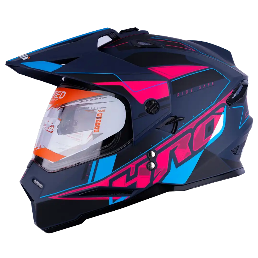 CASCO JUST1 ABS MORTARD J34 PRO TOUR ROJO AZUL MATE