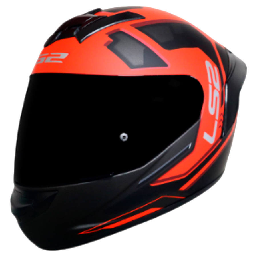 CASCO LS2 FF352 IRON NEGRO MATE/ROJO