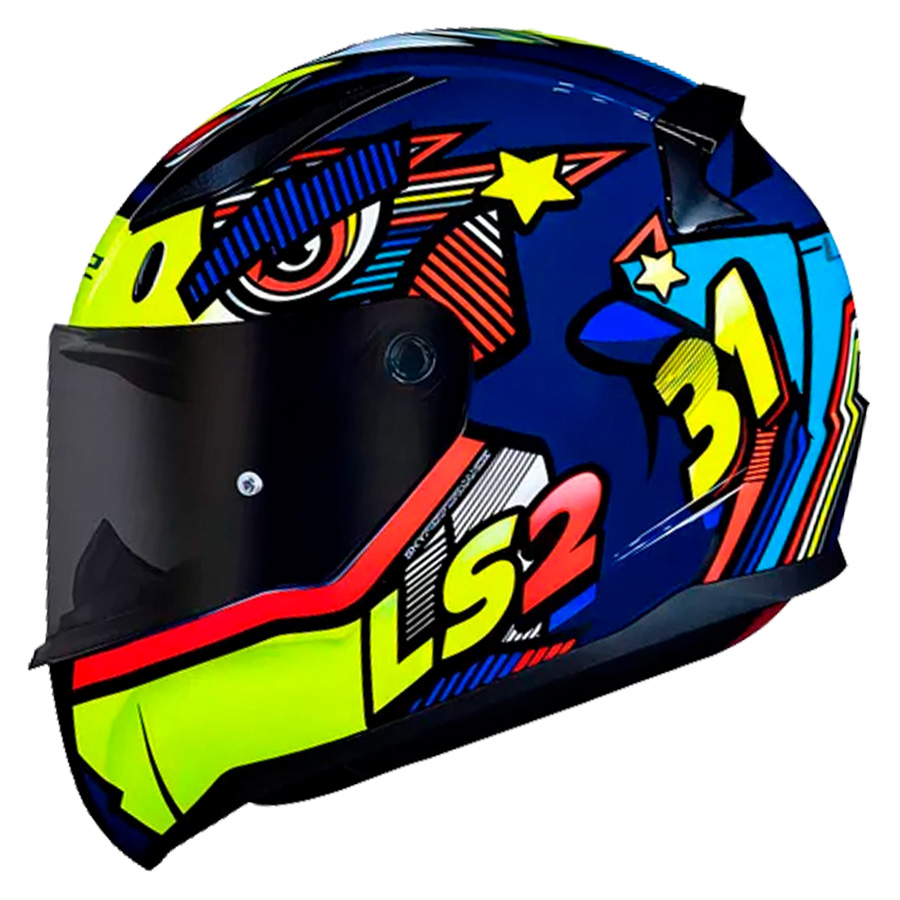 CASCO LS2 FF352 KHAN AZUL/AMARILLO