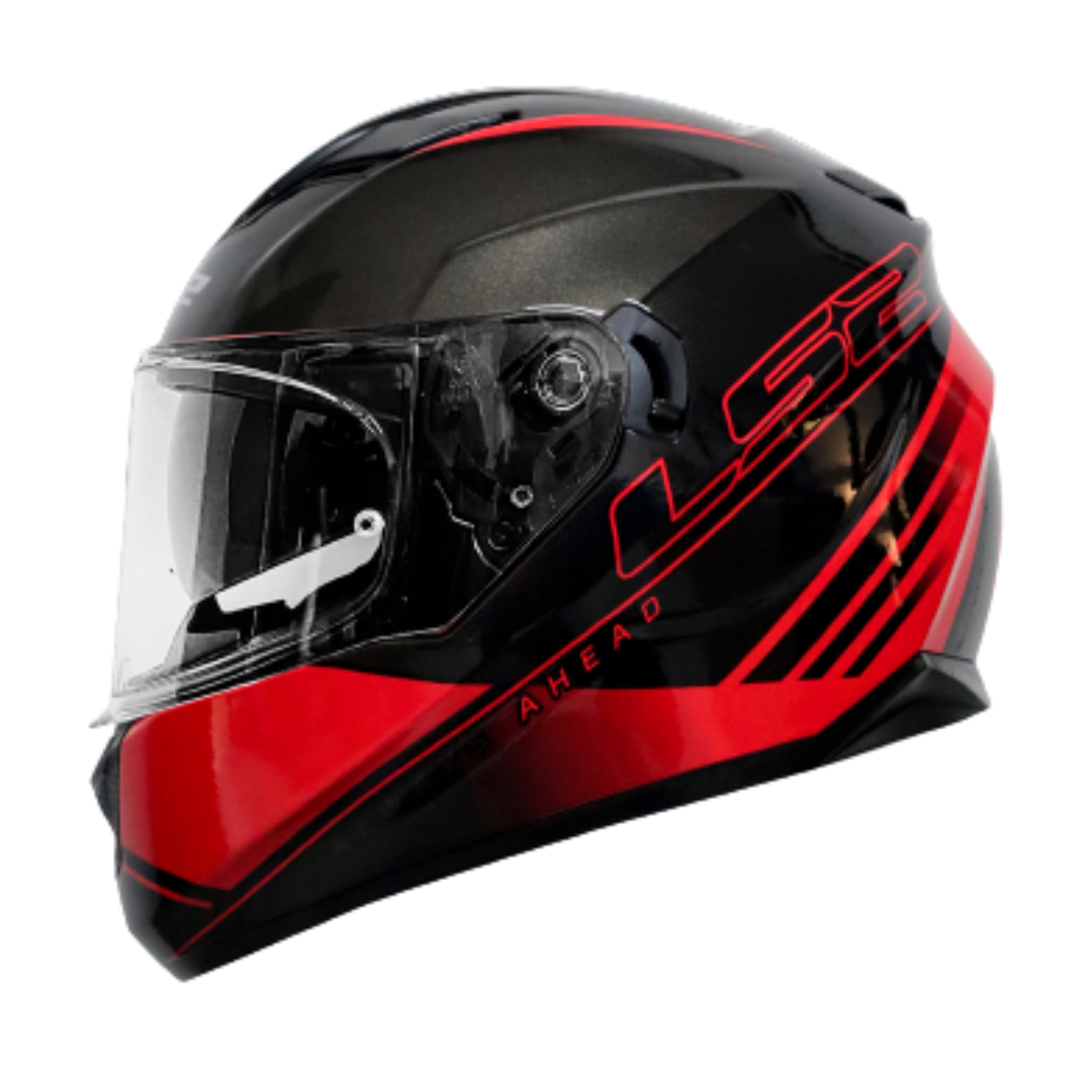 CASCO LS2 FF320 PATH NEGRO/ROJO