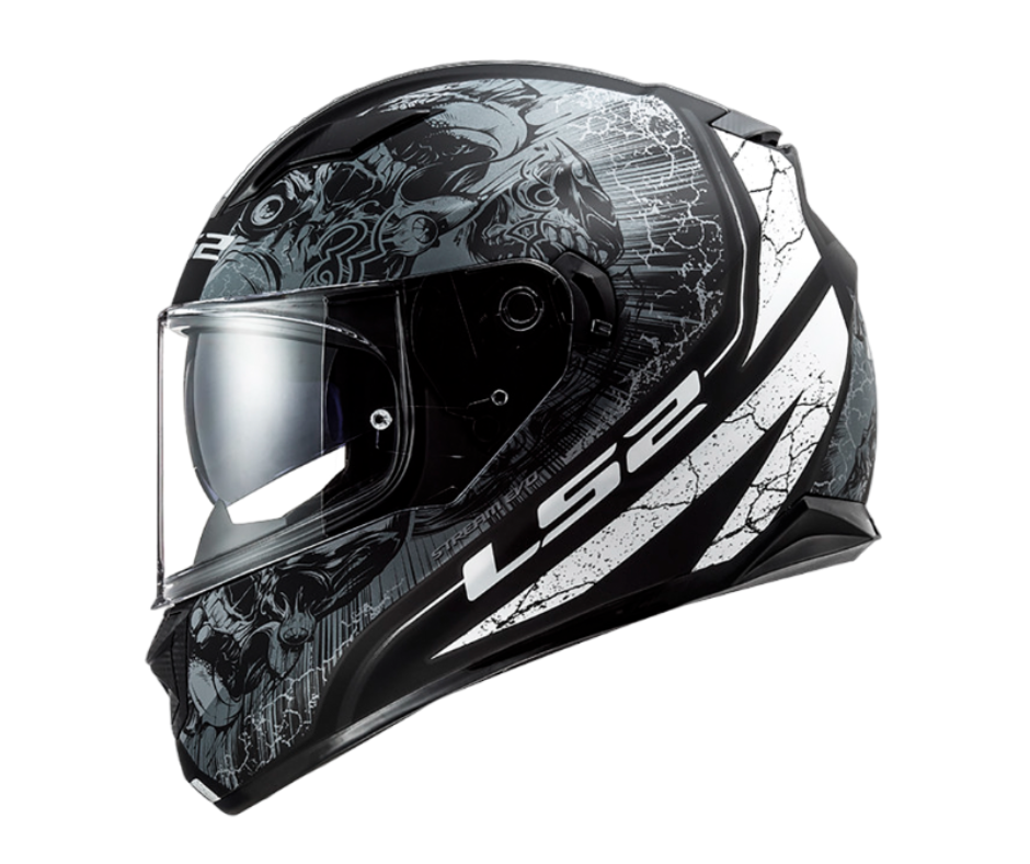 CASCO LS2 FF320 THRONE NEGRO MATE/TITANIO