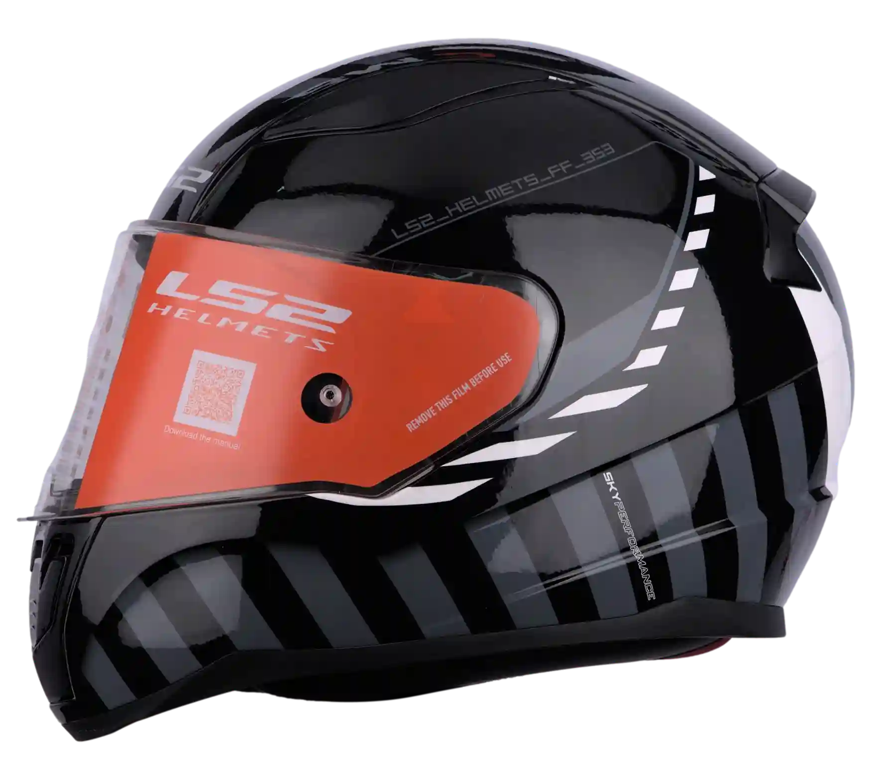 CASCO LS2 FF353 CODENAME NEGRO/BLANCO