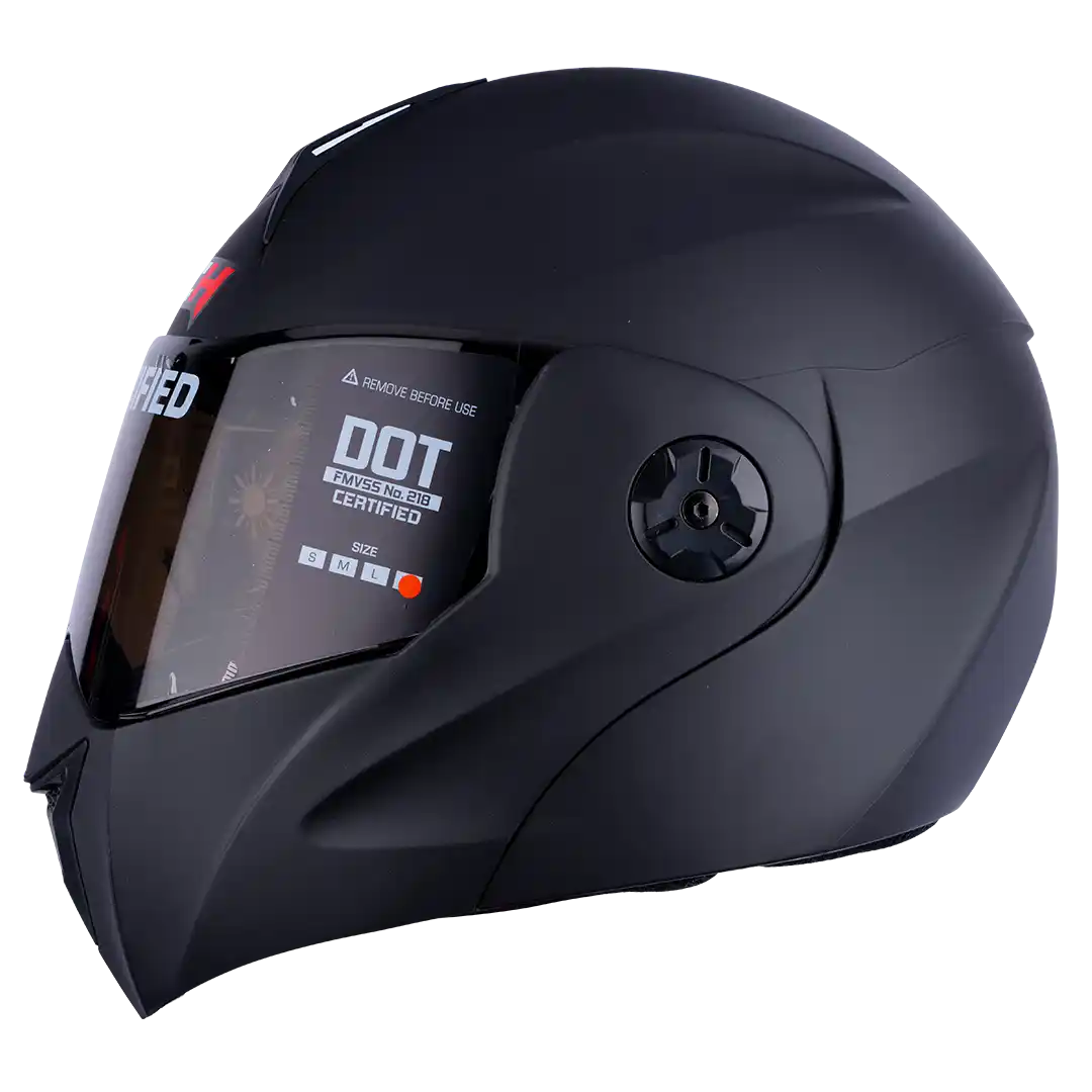 CASCO ART. ICH 3110 SOLID NEGRO MATE V-HUMO