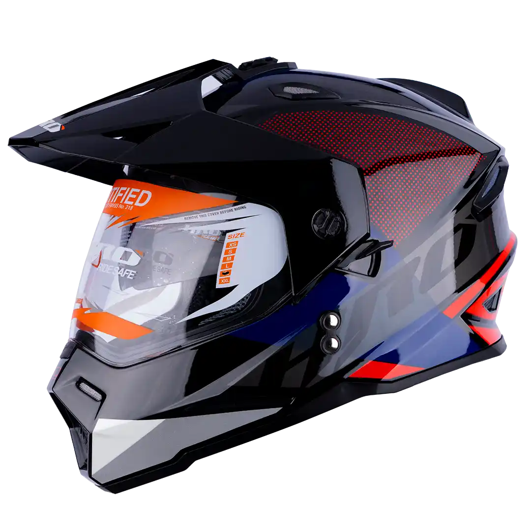 CASCO HRO MX330DV DOZER NEGRO/ROJO