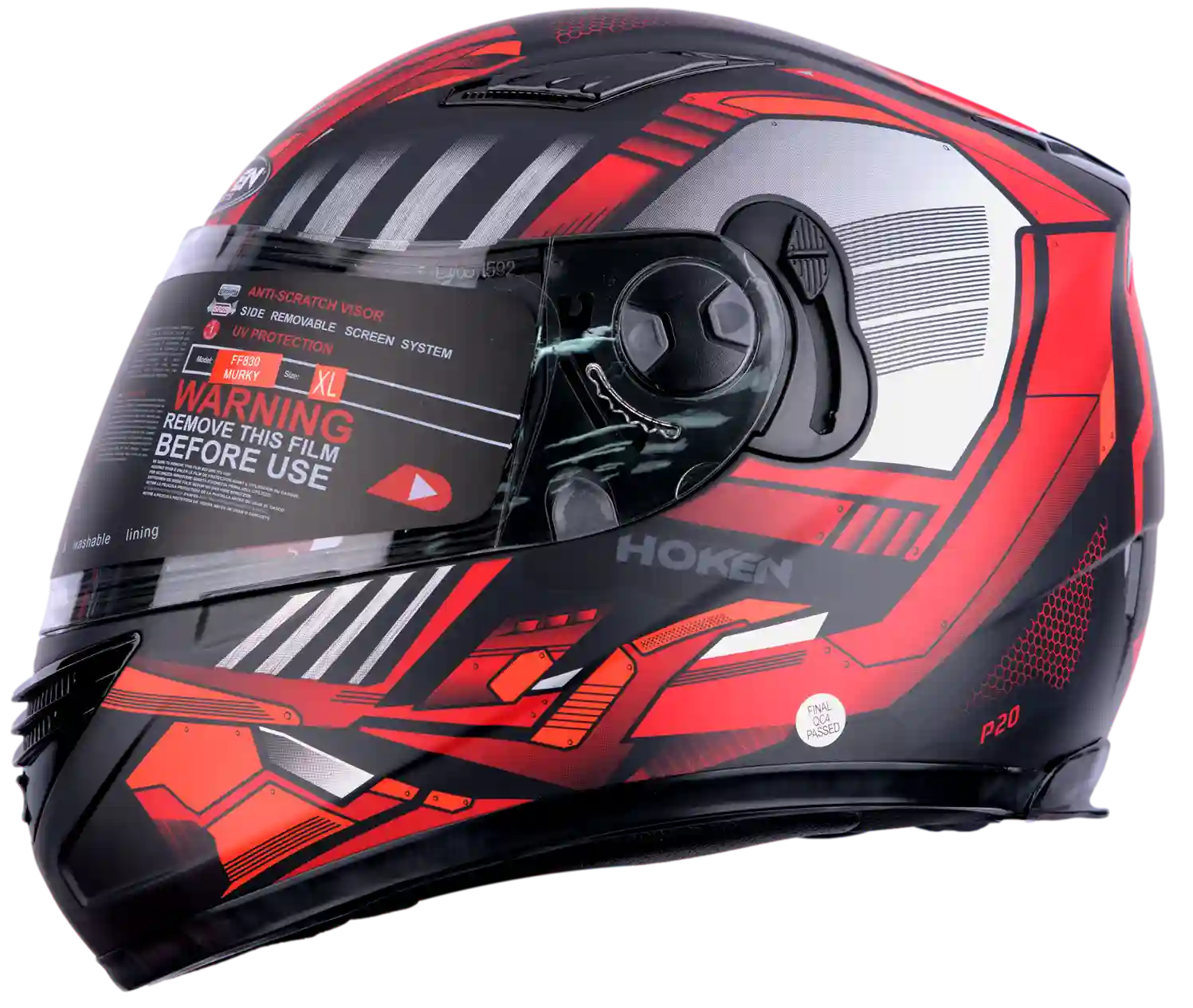 CASCO HOKEN 830 MURKY ROJO MATE