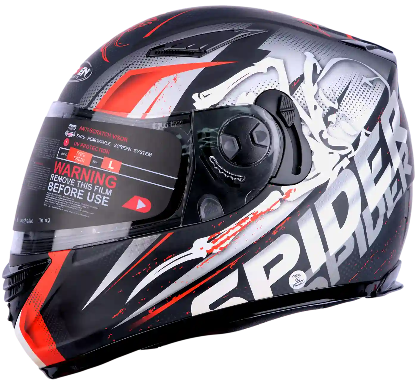 CASCO HOKEN 830 SPIDER ROJO MATE