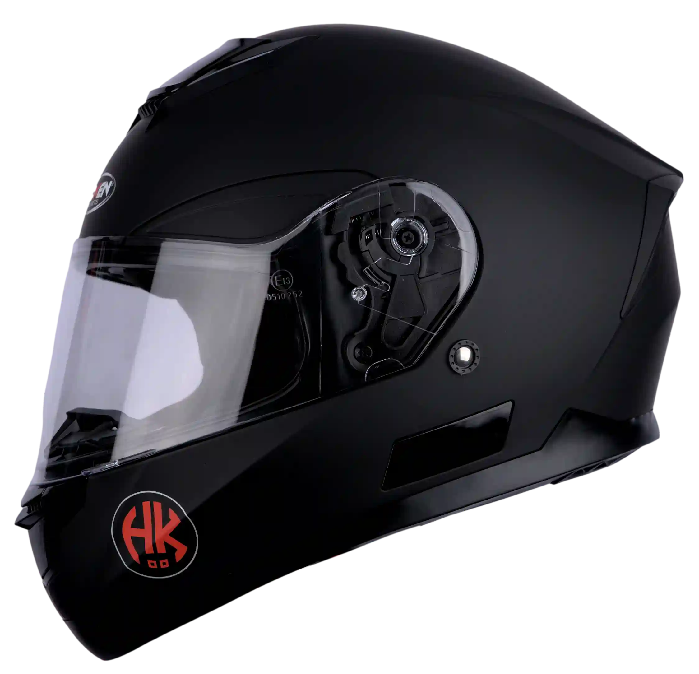 CASCO HOKEN 831 MONOCOLOR SINGLE VISOR NEGRO MATE