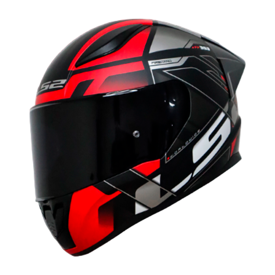 CASCO LS2 NS353 DEVIANT NEGRO MATE/ ROJO