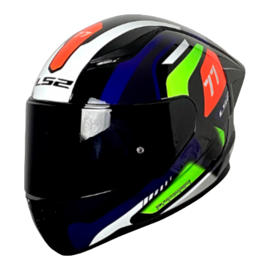 CASCO LS2 NS353 RAPID HYPERS NEGRO/AZUL