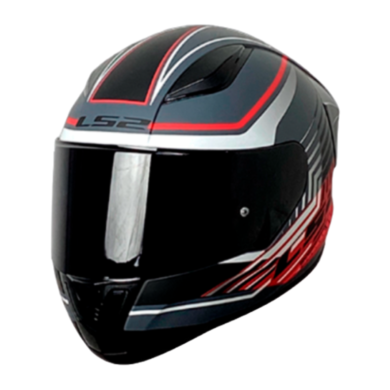 CASCO LS2 NS353 RAPID KRUISE GRIS MATE/ ROJO