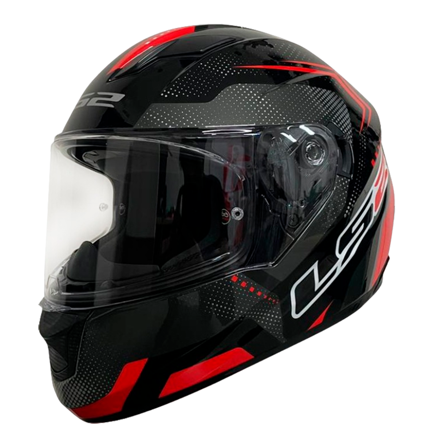 CASCO LS2 FF320 DOOM ROJO/GRIS