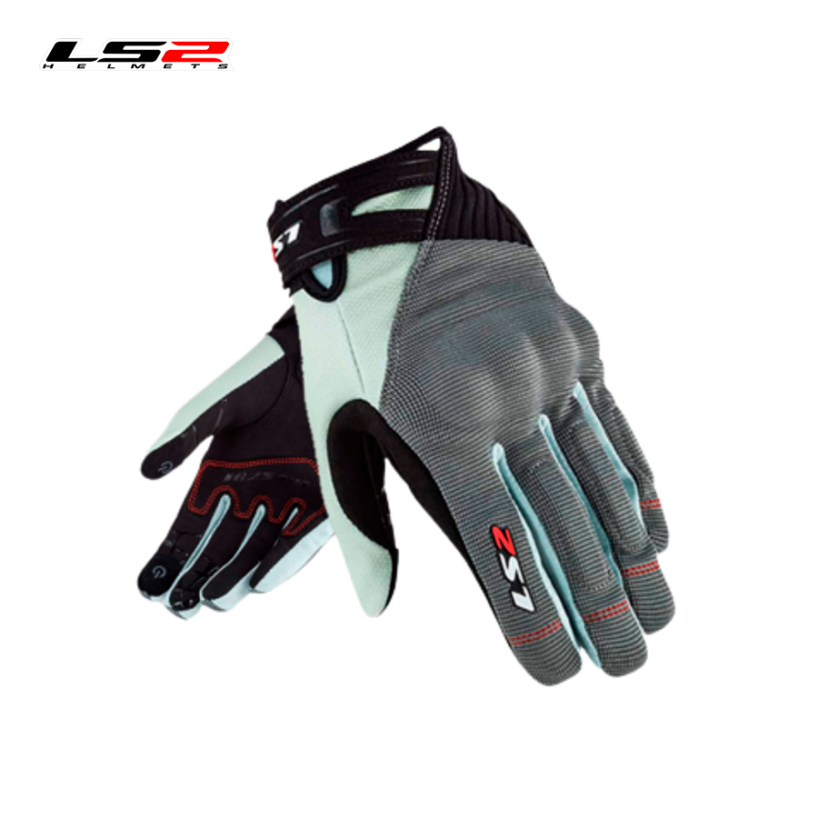 GUANTES LS2 MUJER DART 2 GRIS/PERLA