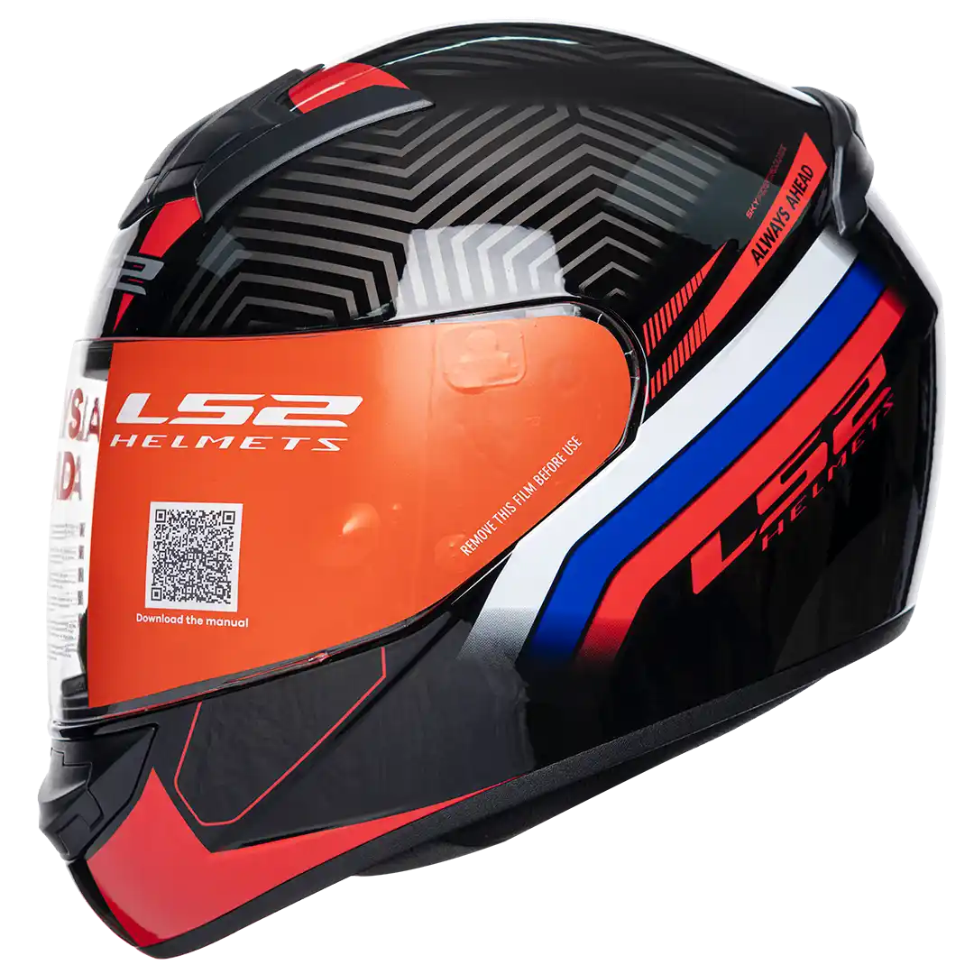 CASCO LS2 FF352 ZEN NEGRO/ROJO