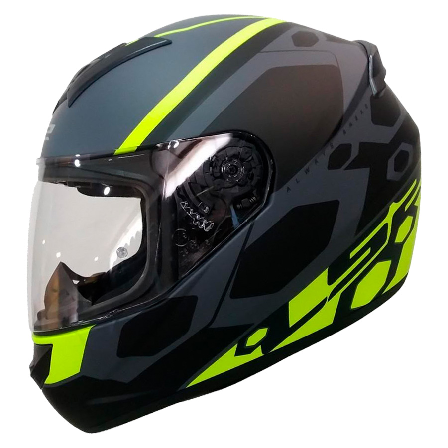 CASCO LS2 FF352 STROKE NEGRO MATE/NEON/AMARILLO