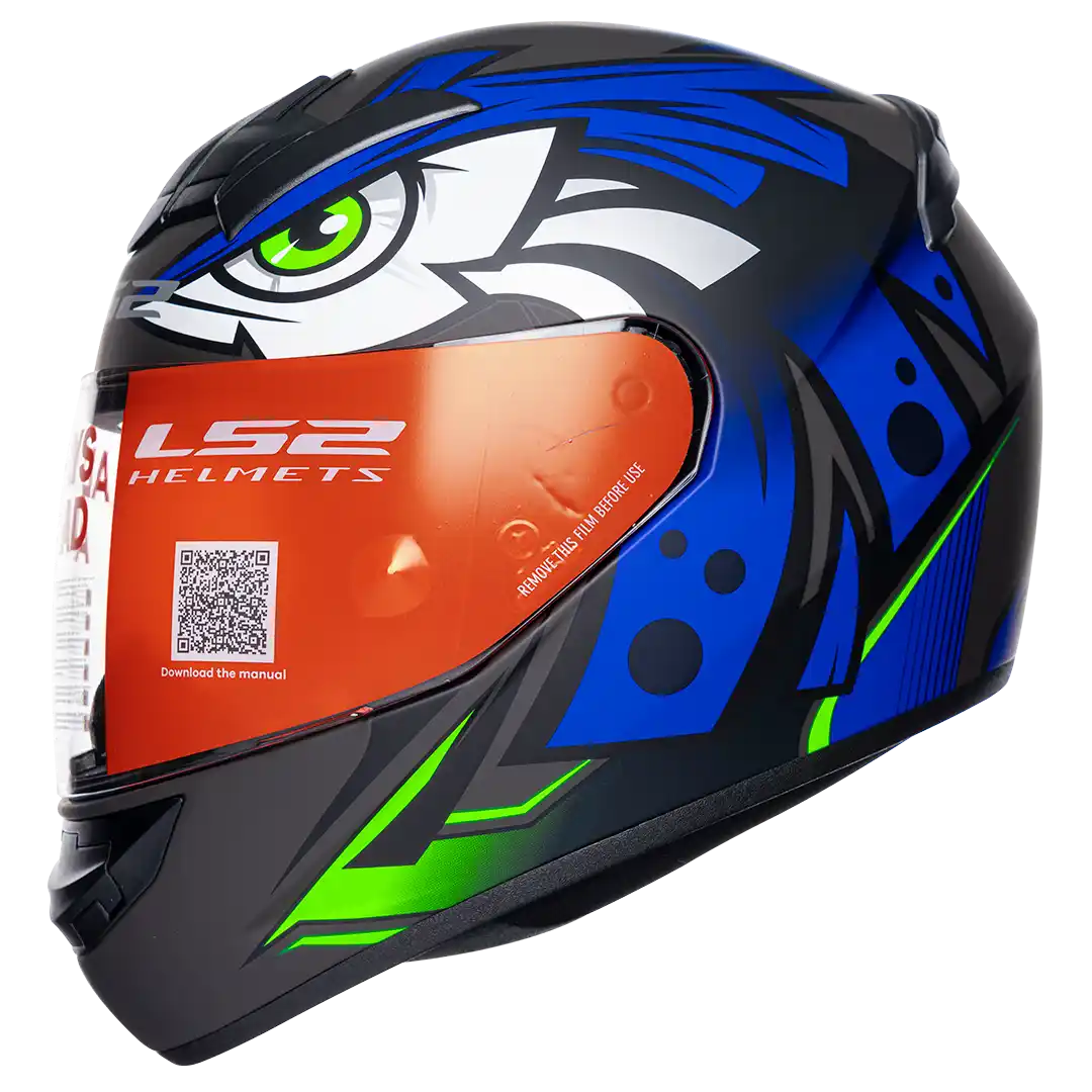 CASCO LS2 FF352 TRIBAL NEGRO MATE/AZUL