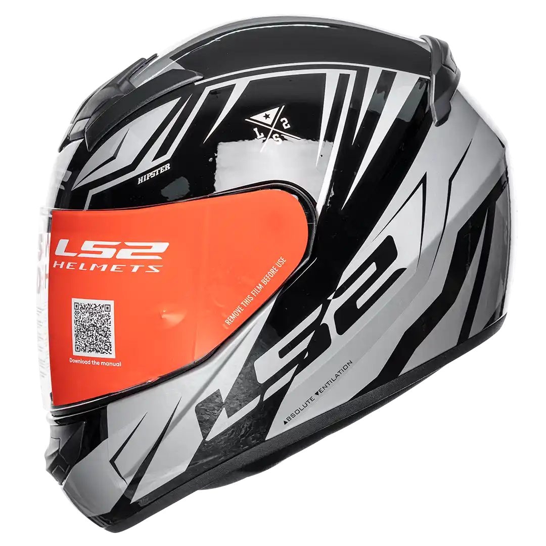 CASCO LS2 FF352 HIPSTER NEGRO/PLATA