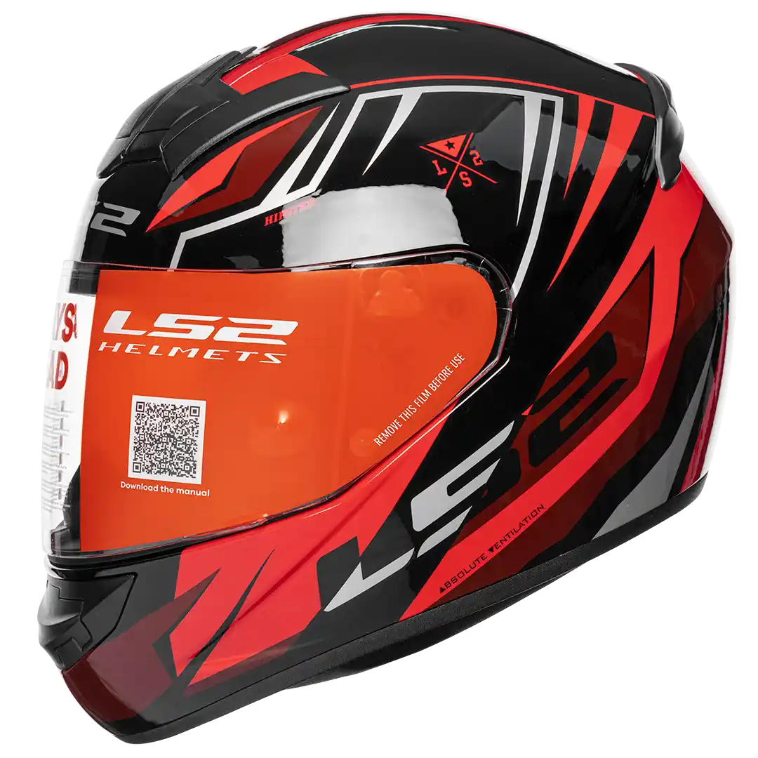 CASCO LS2 FF352 HIPSTER NEGRO/ROJO