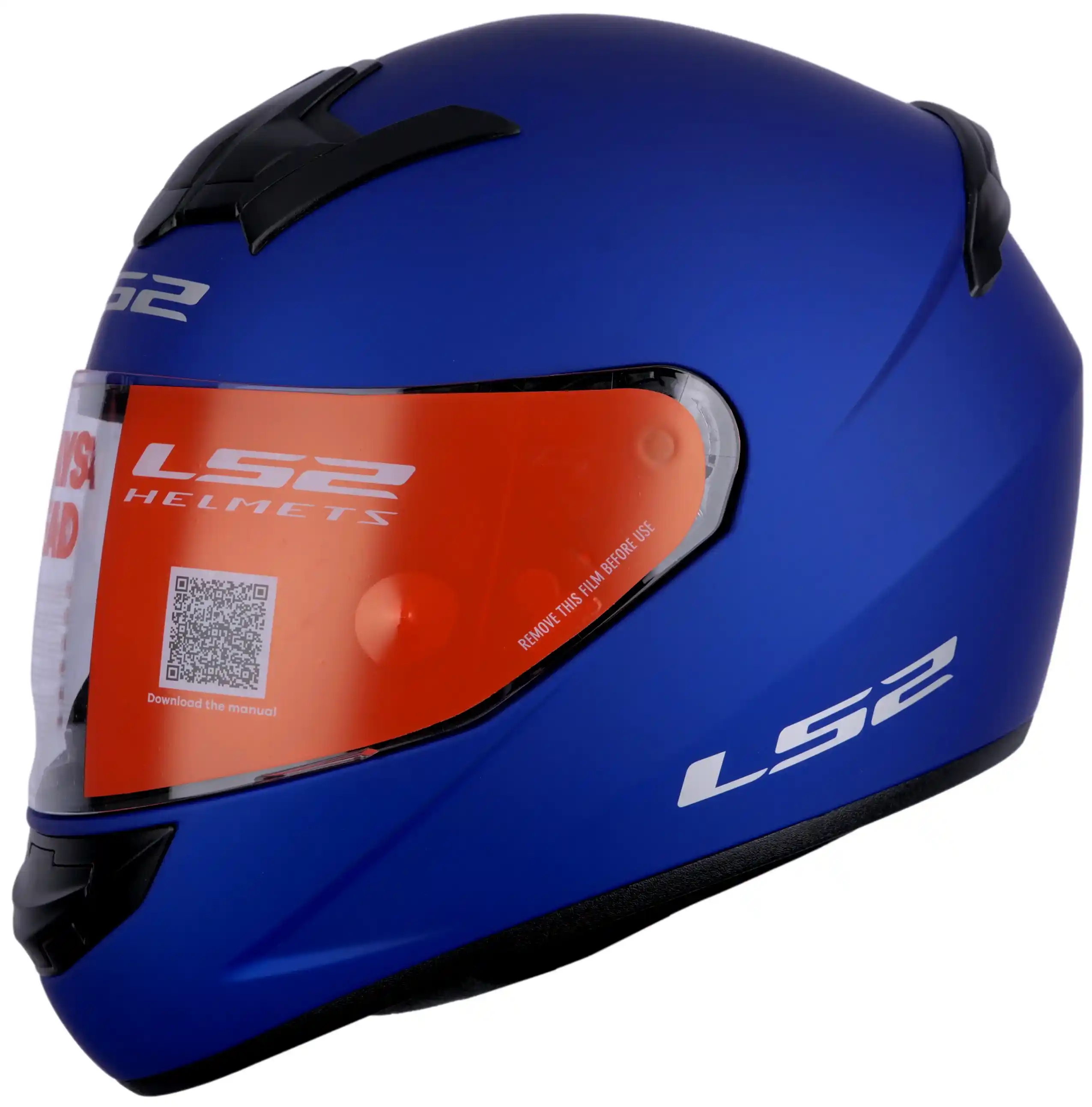 CASCO LS2 FF352 SINGLE MONO AZUL MATE