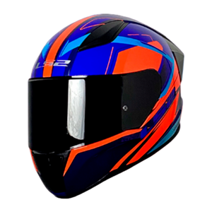 CASCO LS2 NS353 DRAX AZUL/NARANJA