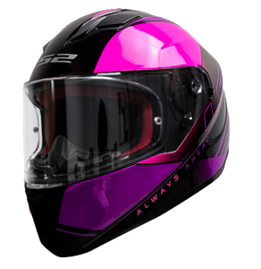 CASCO LS2 FF320 PATH NEGRO/NEON/FUCSIA