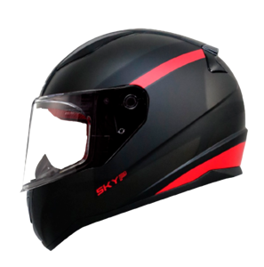 CASCO LS2 FF808 FURY NEGRO/ ROJO