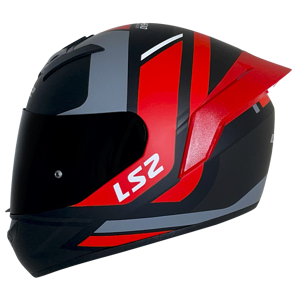 CASCO LS2 NS352 DOWN NEGRO MATE/ROJO CP ROJO 