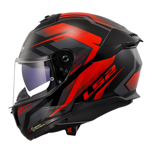 CASCO LS2 FF808 FURY NEGRO MATE/ROJO 