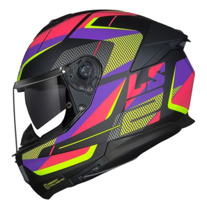 CASCO LS2 FF808 ROAD NEGRO MATE/ROSADO 