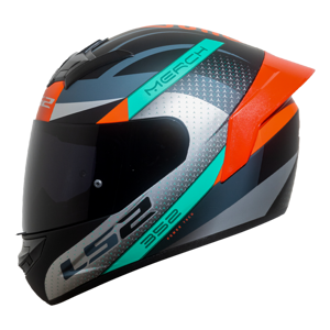 CASCO LS2 NS352 MERCH NEGRO MATE/ROJO CP ROJO