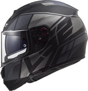 CASCO LS2 FF397 KRIPTON NEGRO MATE/TITANIO C/ PINLOCK 