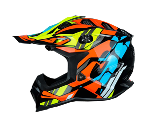 CASCO CROSS LS2 MX700 RASCAL NEGRO/NARANJA 