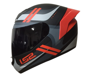 CASCO LS2 NS352 ZENNA NEGRO MATE/ROJO CP ROJO 