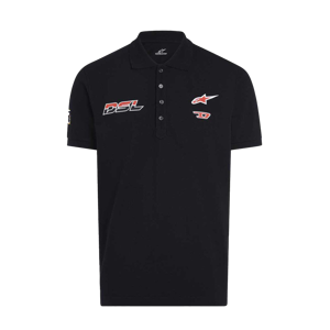 POLO ALPINESTARS MANGA CORTA SPONSORED NEGRO