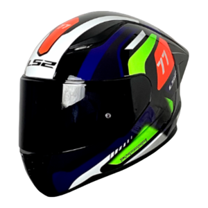 CASCO LS2 NS353 RAPID HYPERS NEGRO/AZUL